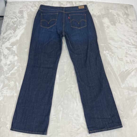 Levis 525 Jeans Womens 16 Blue Denim Perfect Waist Bootcut Tummy Control Casual - Picture 9 of 12